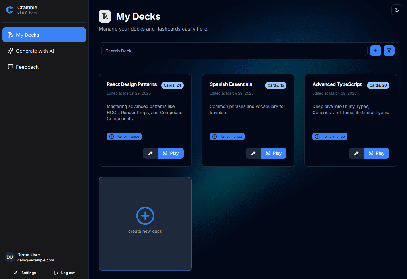 Cramble screenshot 1