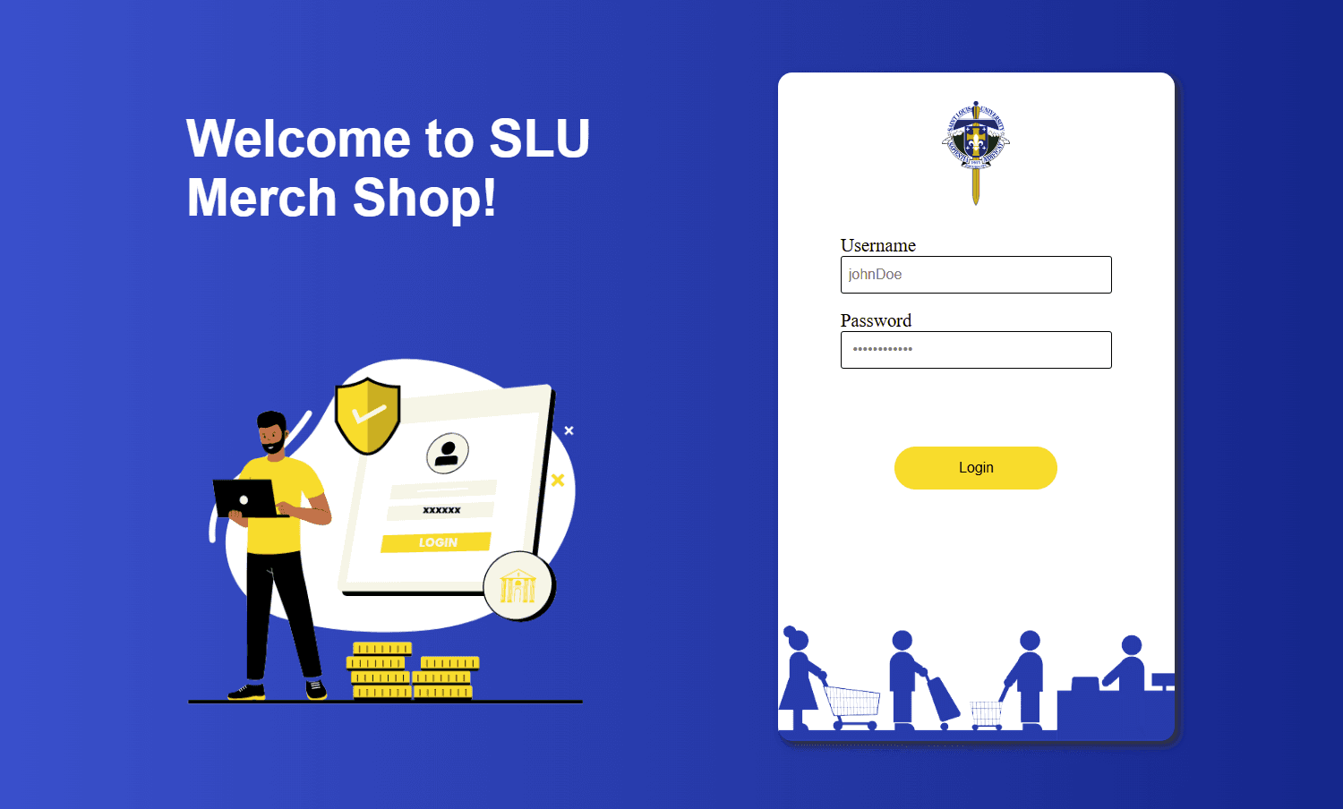 SLU Merch Reservation System screenshot 1