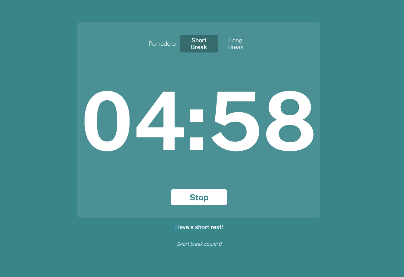 Pomodoro Timer screenshot 1
