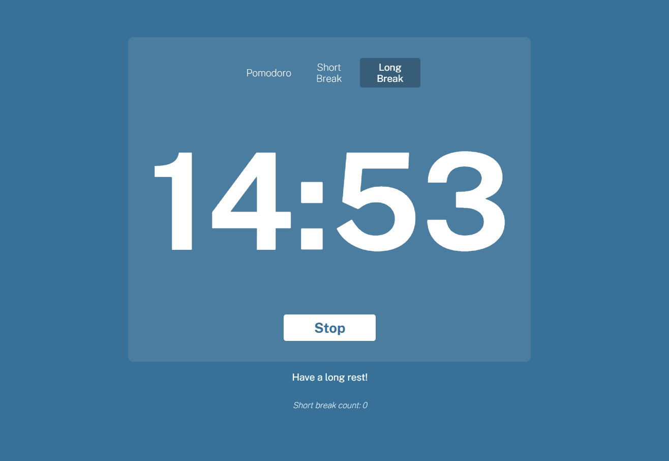 Pomodoro Timer screenshot 2